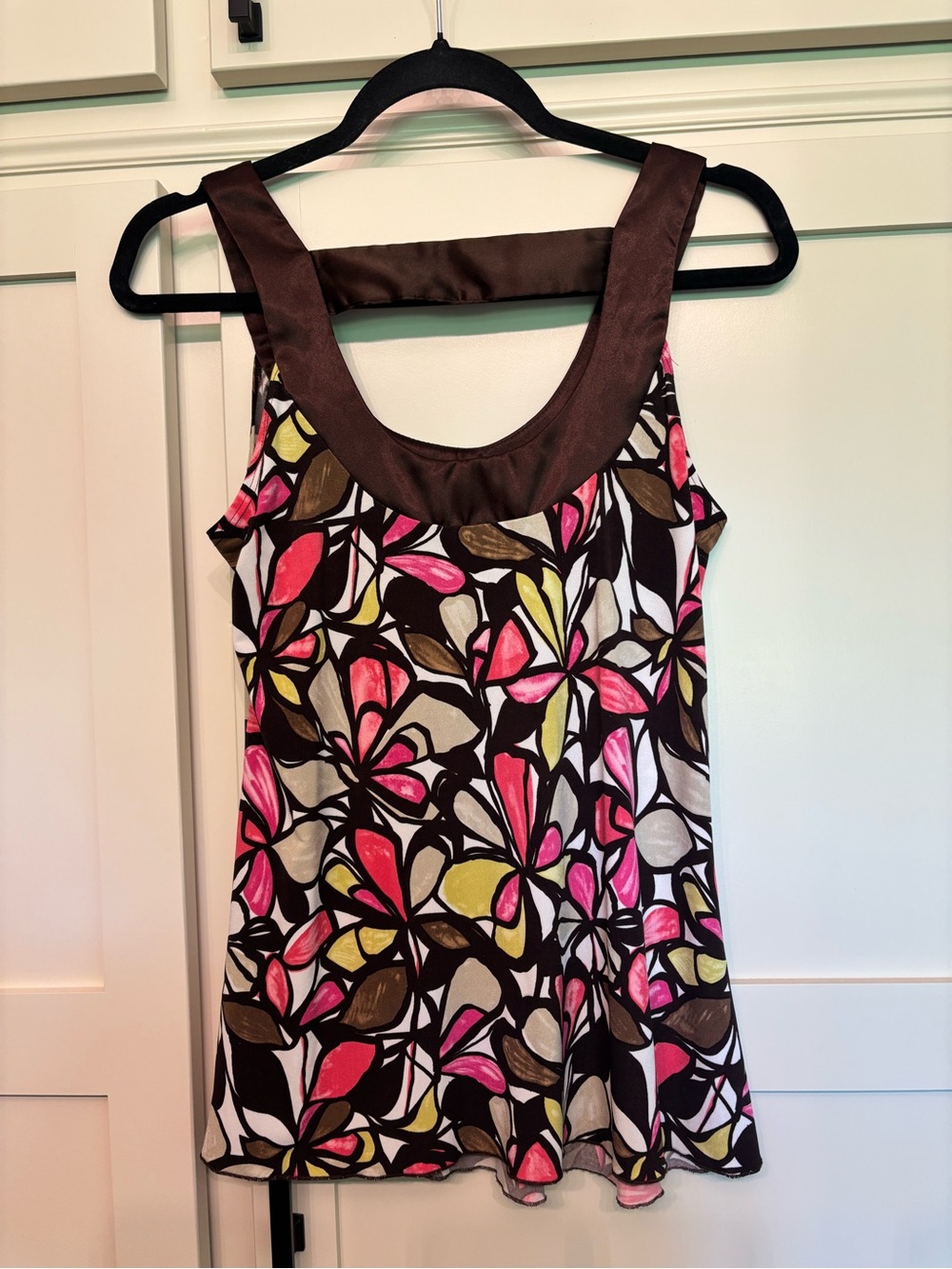 Y2K BCX Floral Babydoll Tank Top Whimsical Indie Retro Size M USA